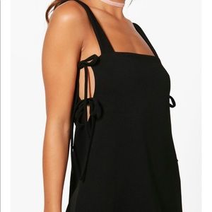 Boohoo Lace Up Sides Mini Dress